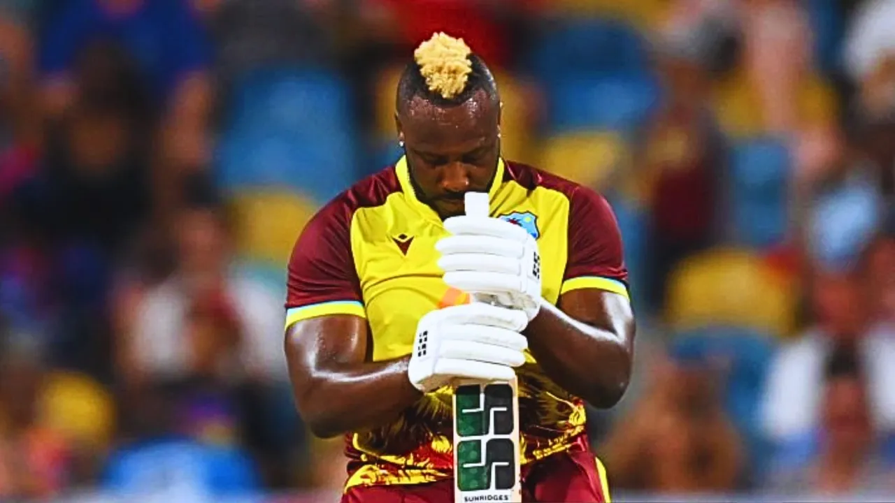 Why did Andre Russell suddenly announce his retirement as west indies shares a post