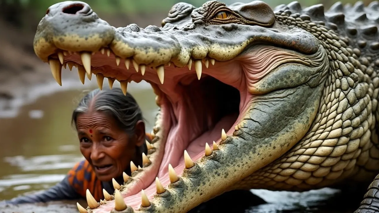 crocodile attacked woman