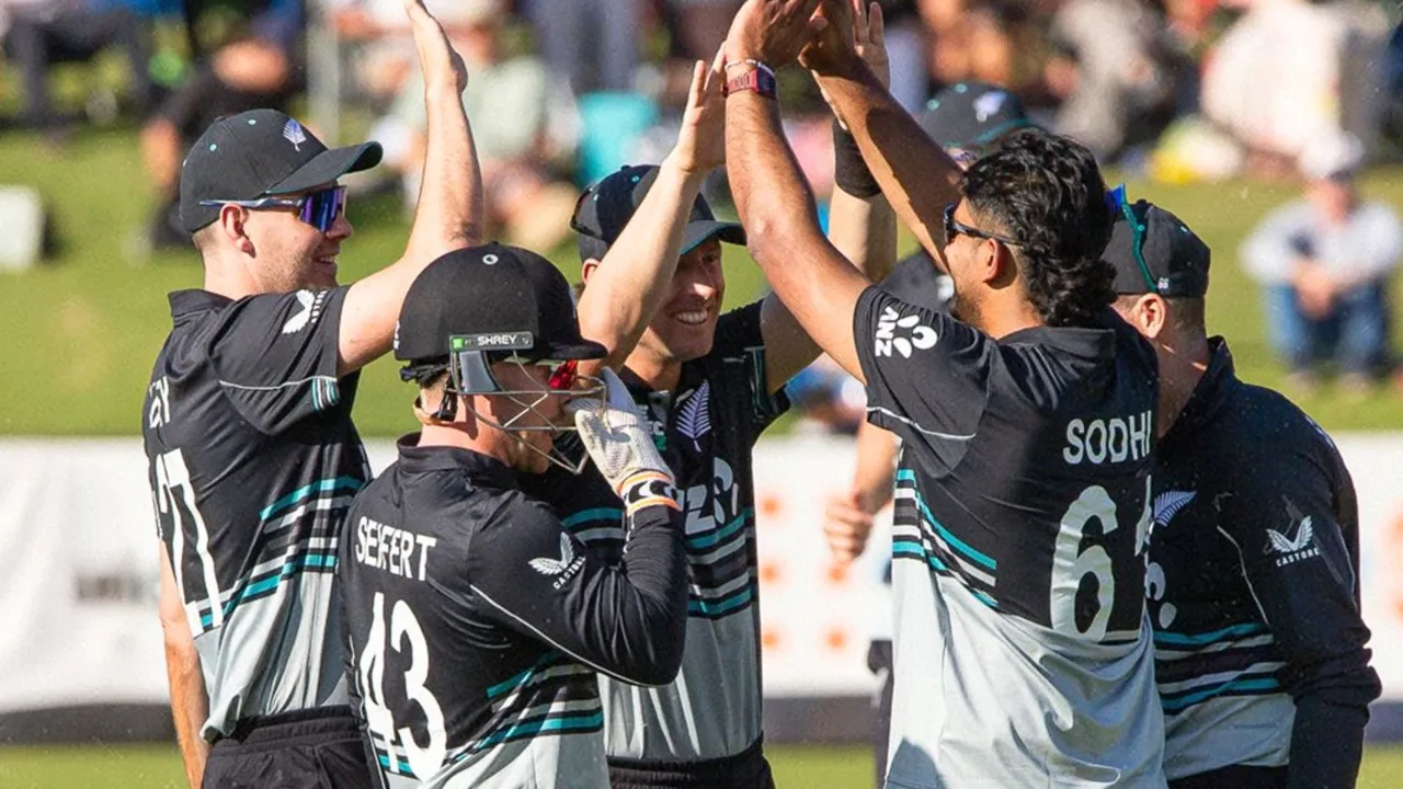 New Zealand's brilliant performance registered their second win in the t20 tri-series