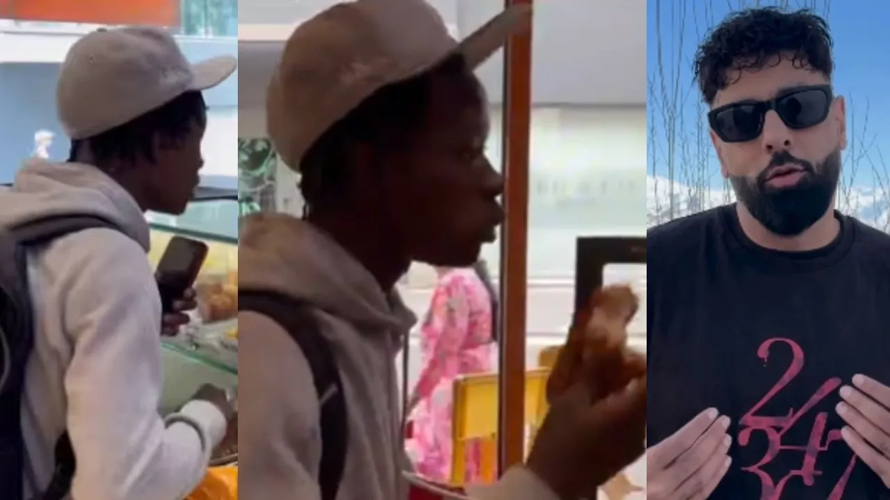 rapper Badshah angry on A man openly eating chicken in restaurant of ISKCON temple