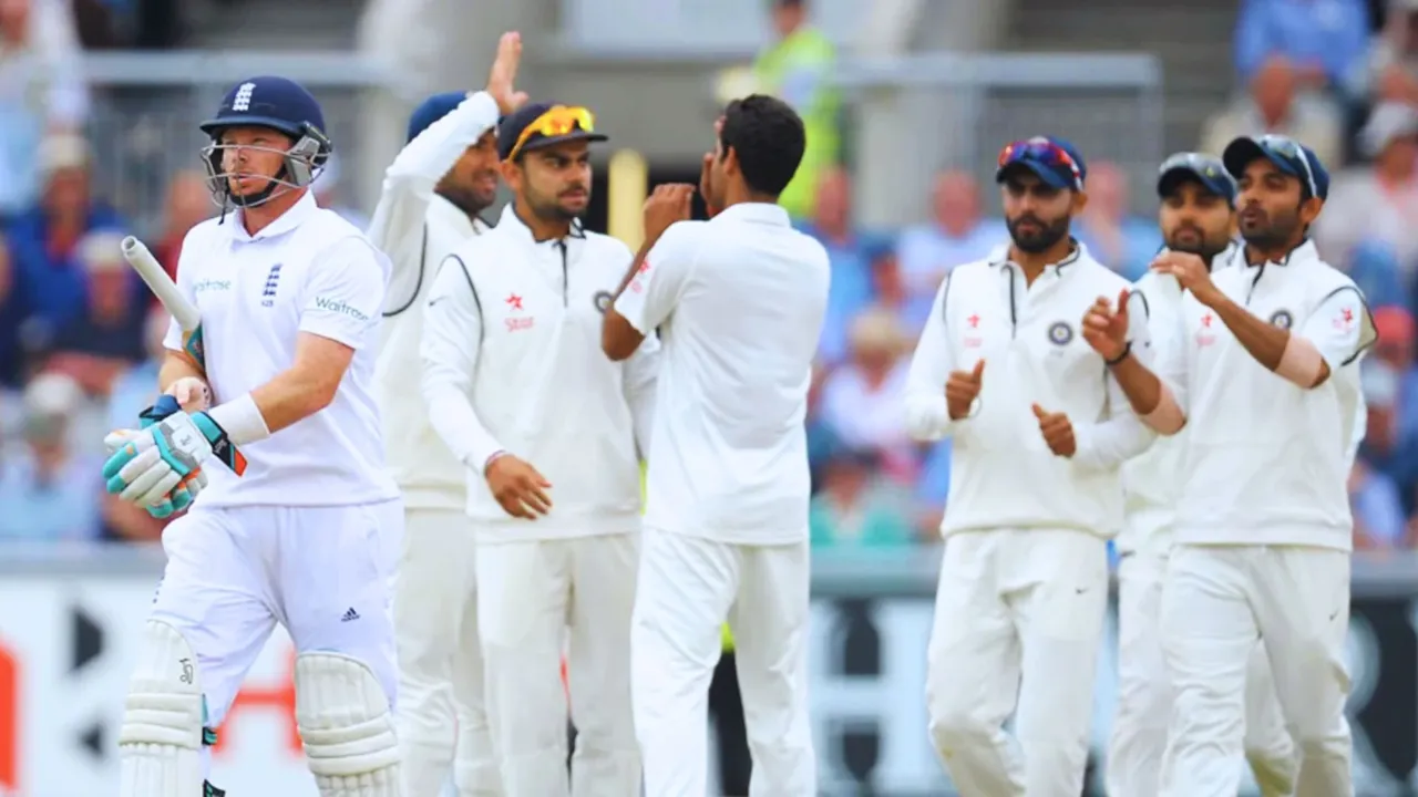 Ravindra Jadeja is the only player from current Indian team who was part of 2014 Manchester Test