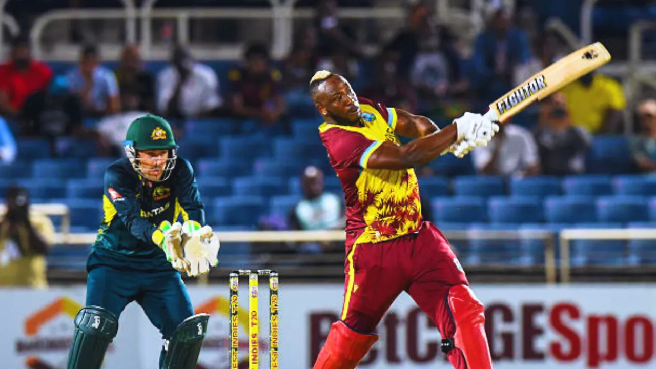 Andre Russell played a stormy innings In the last match of his international career