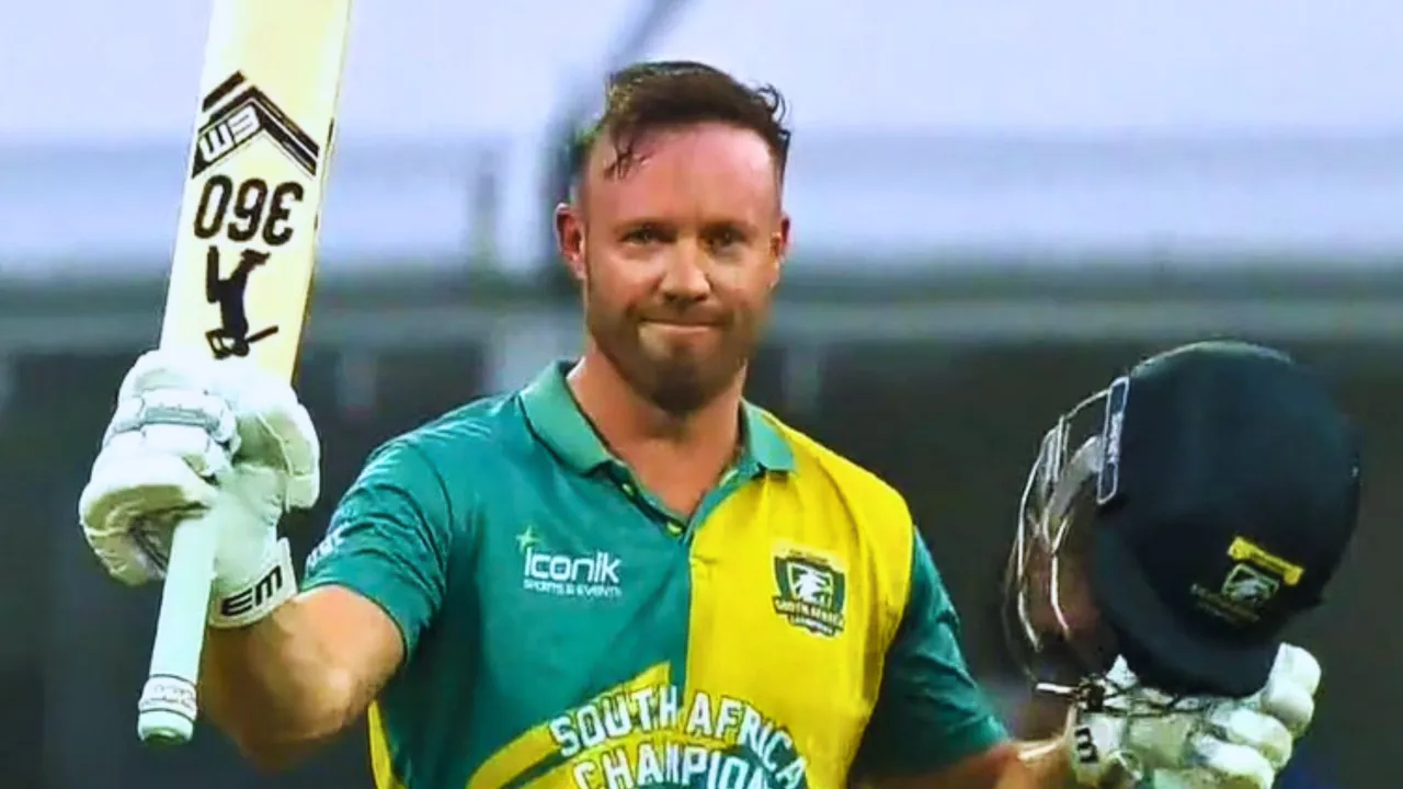 AB de Villiers smashes 41 balls century at the age of 41 in the wcl 2025