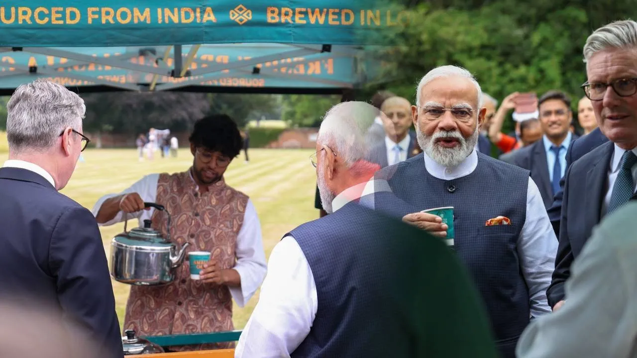 Akhil Patel Amala Chai says i am very happy to serve tea to PM Modi and PM Keir Starmer