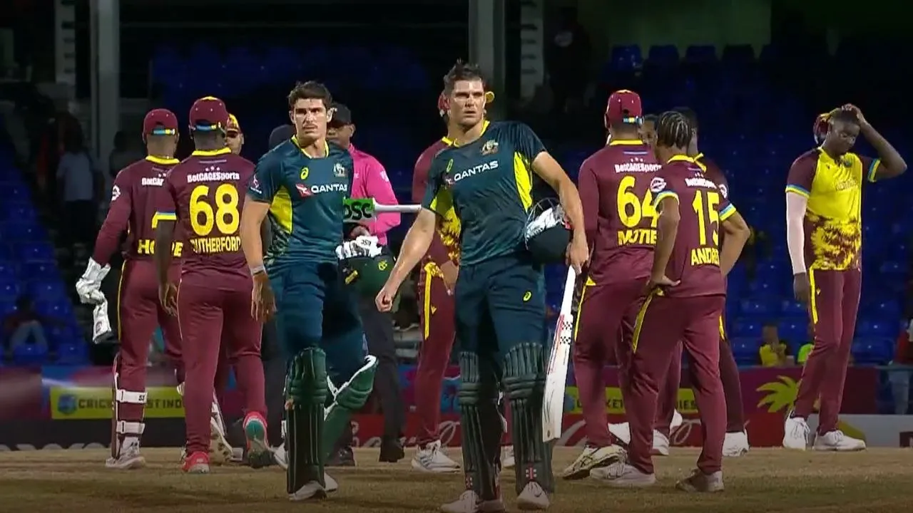 australia beat west indies by 3 wickets in 5th t20i