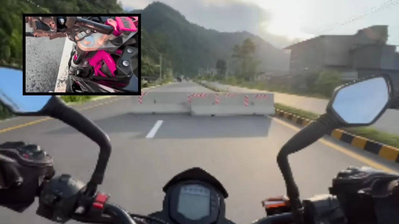 viral accident video on social media