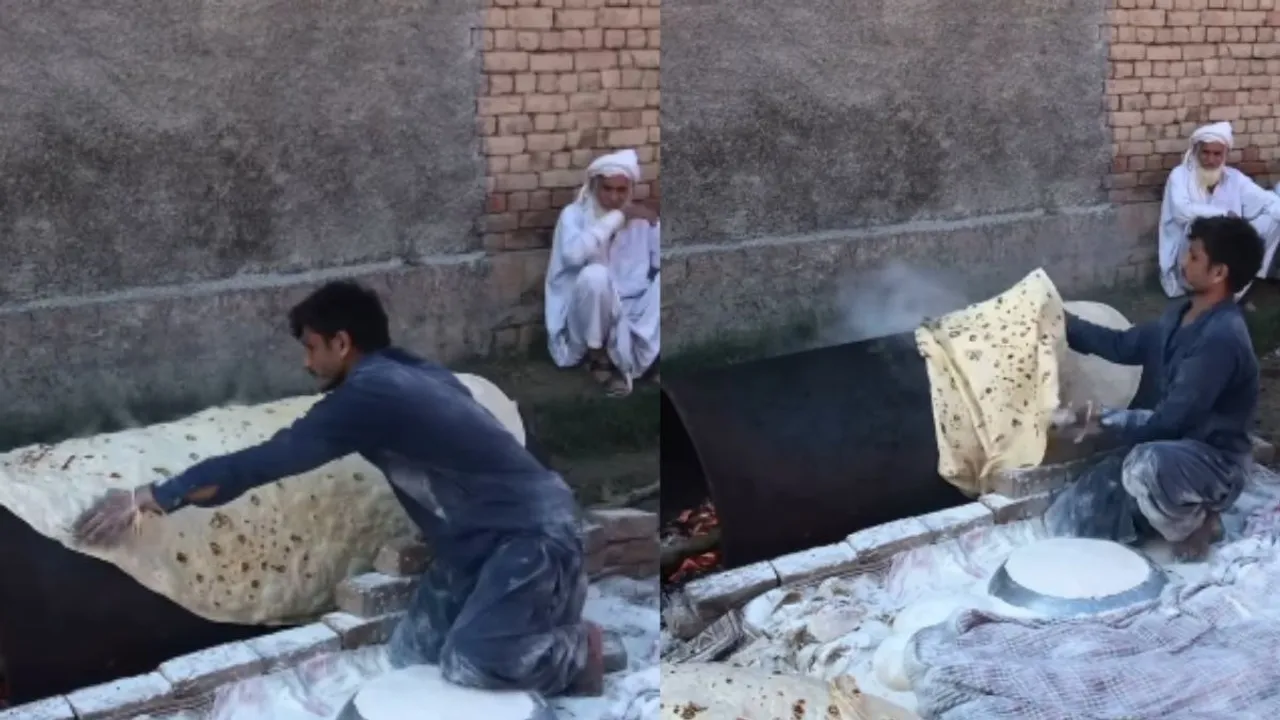 viral big roti video