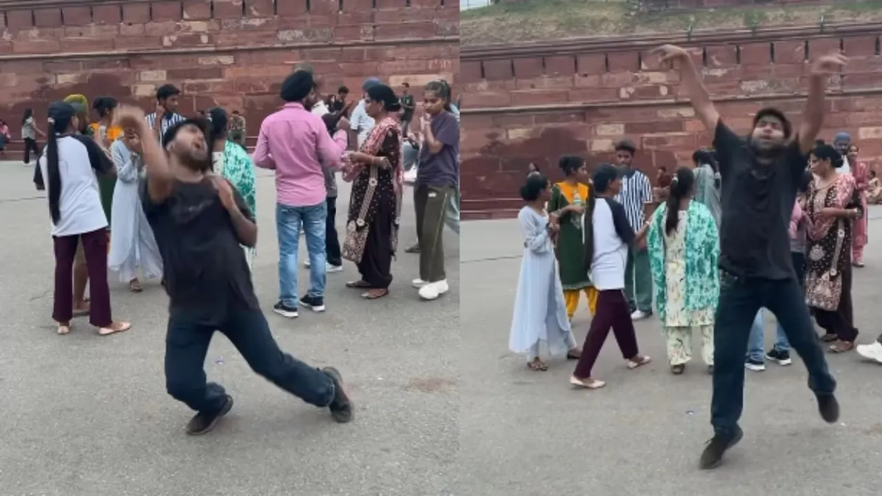 viral stunt dance video
