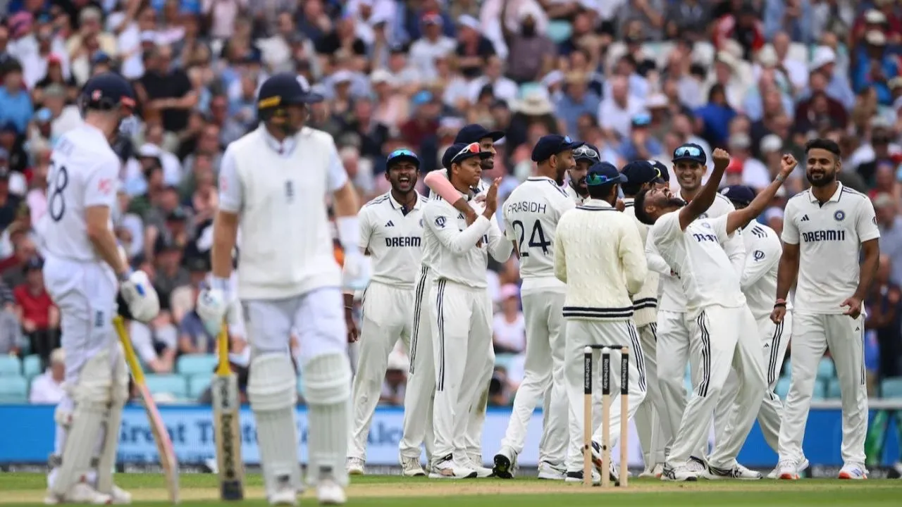 england all out on 247 runs take 23 runs lead in first inning during ind vs eng oval test