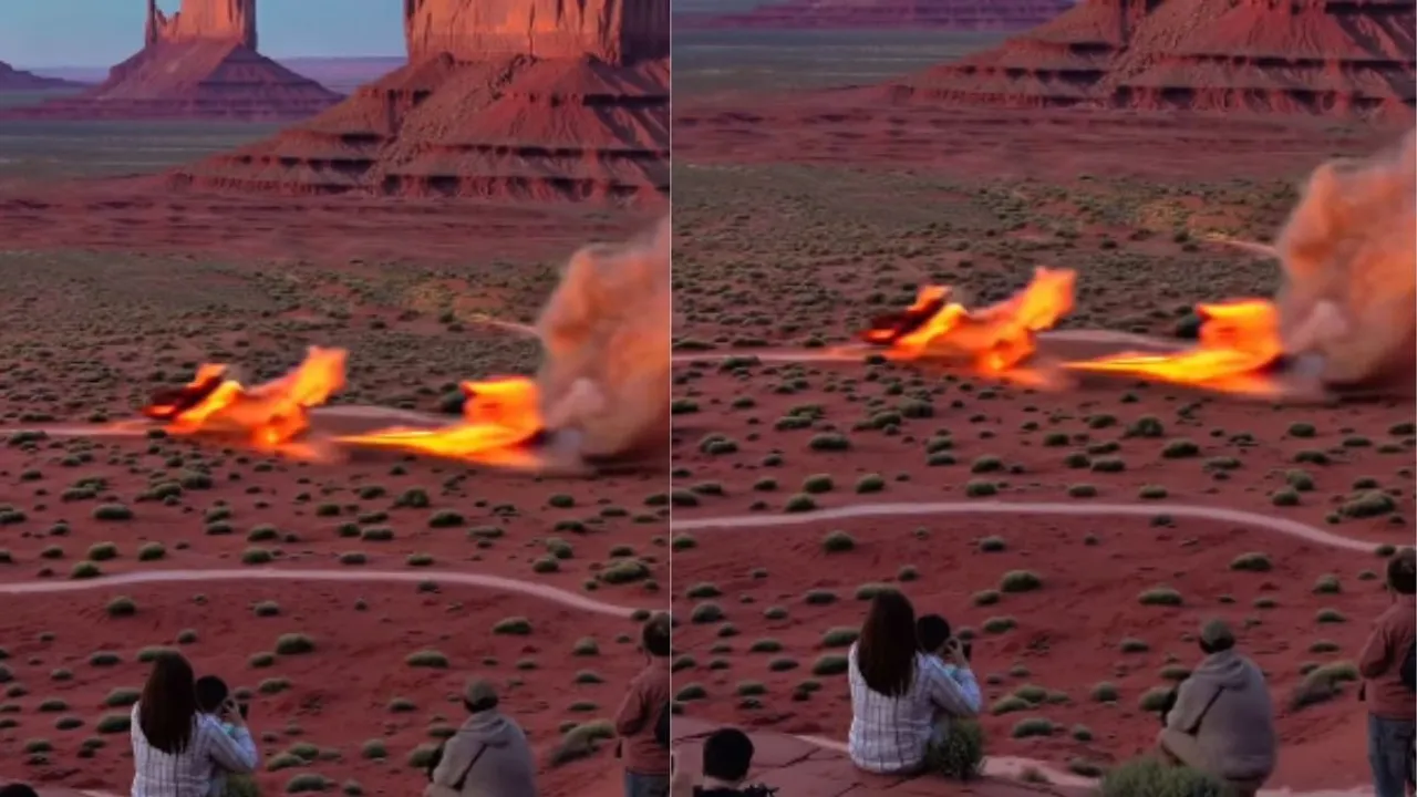 viral fire from land