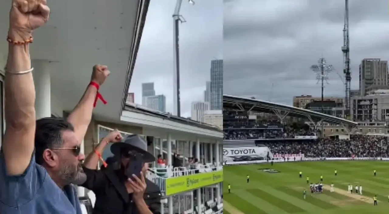 IND vs ENG Sunil Shetty was overjoyed with victory at Oval watch enthusiastic celebration in his vir