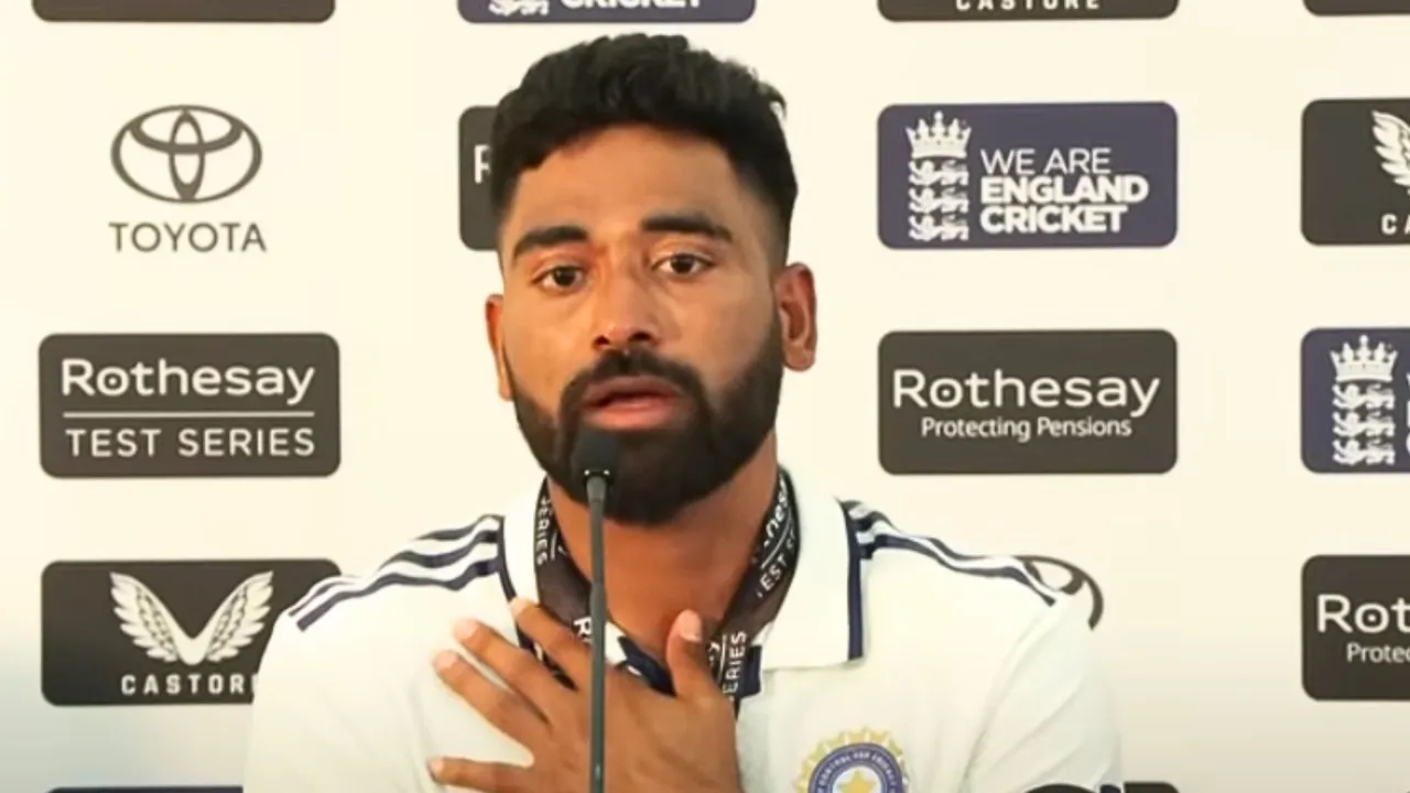 i don't want anyones bad says mohammed siraj talking about his intentions and work ethics