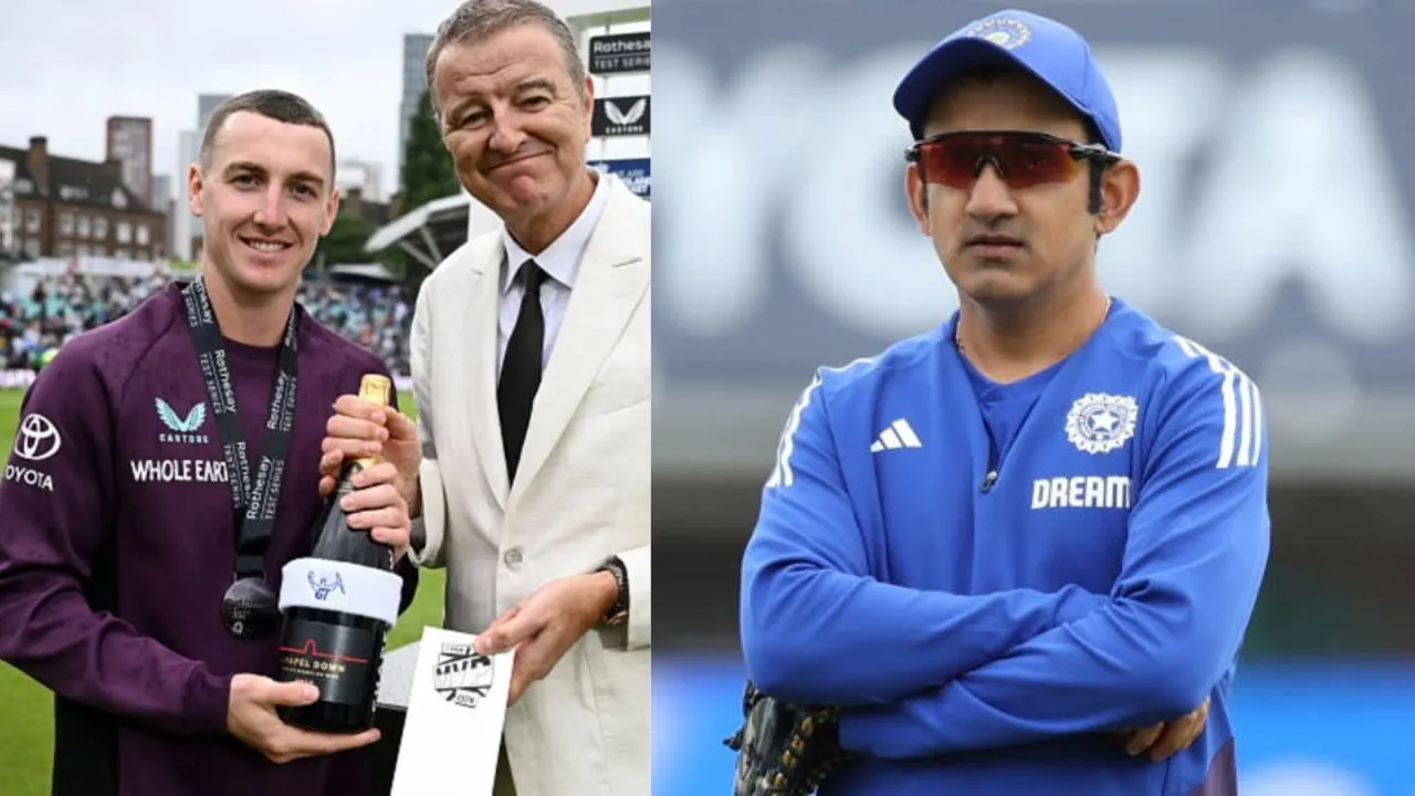 Gautam Gambhir Trolls on Harry Brook Player of The Series Decision