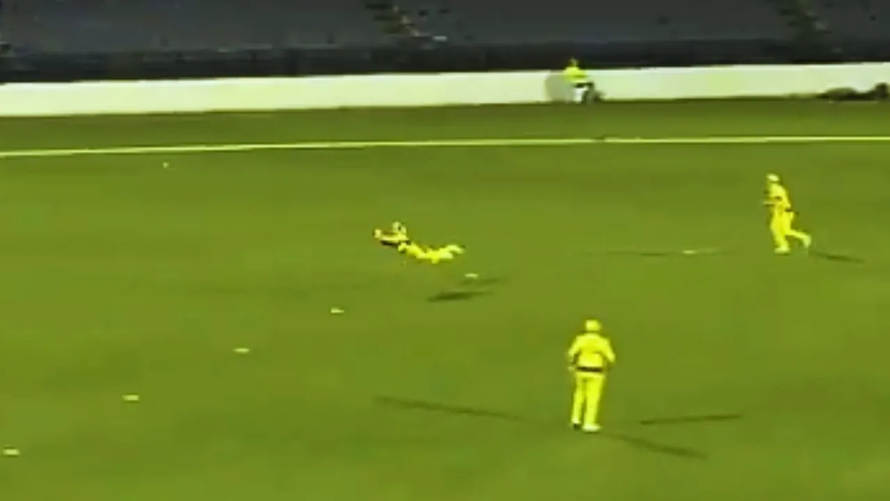 Courtney Webb took a flying catch in the AUAW vs INAW first t20 which creates sensation