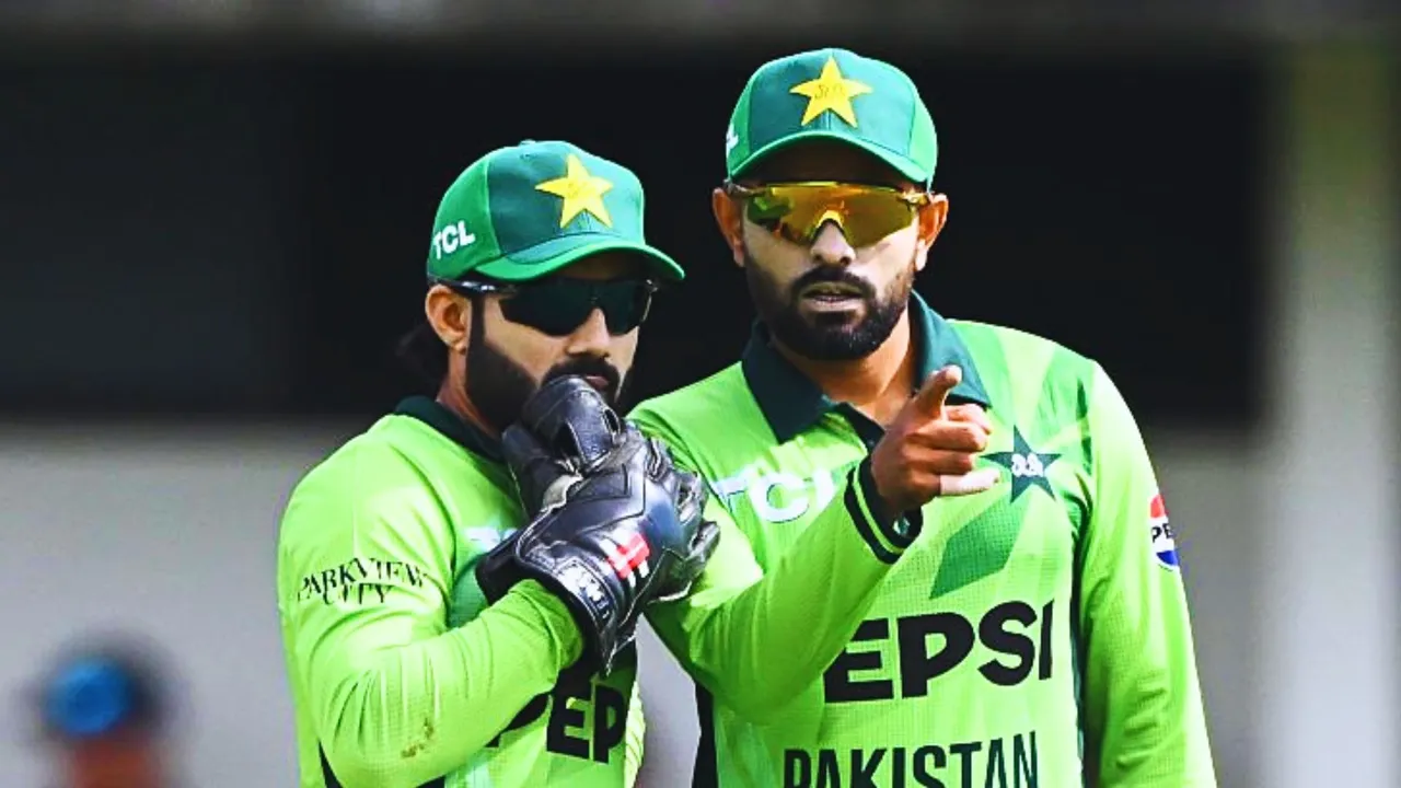 Pakistan star batters Babar Azam and mohammad rizwan register an unwanted record