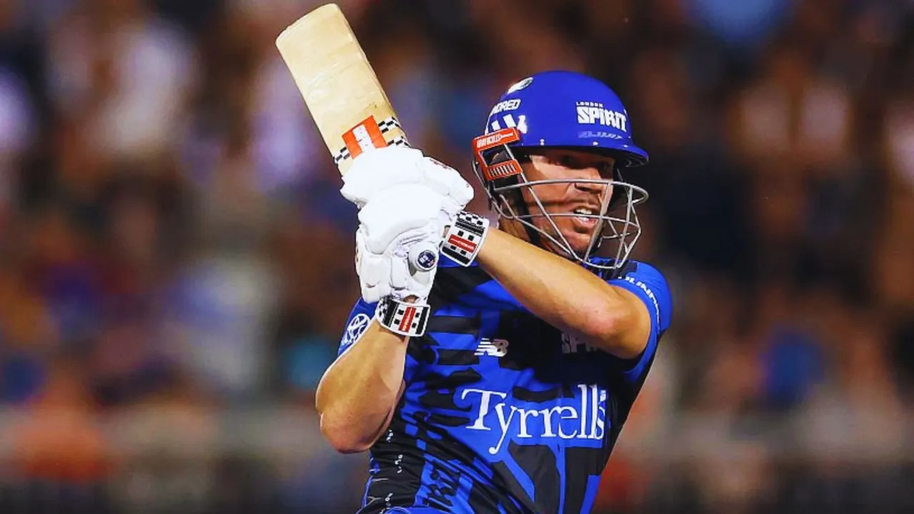 38 year old david warner smashed 141 runs in two matches of The Hundred League
