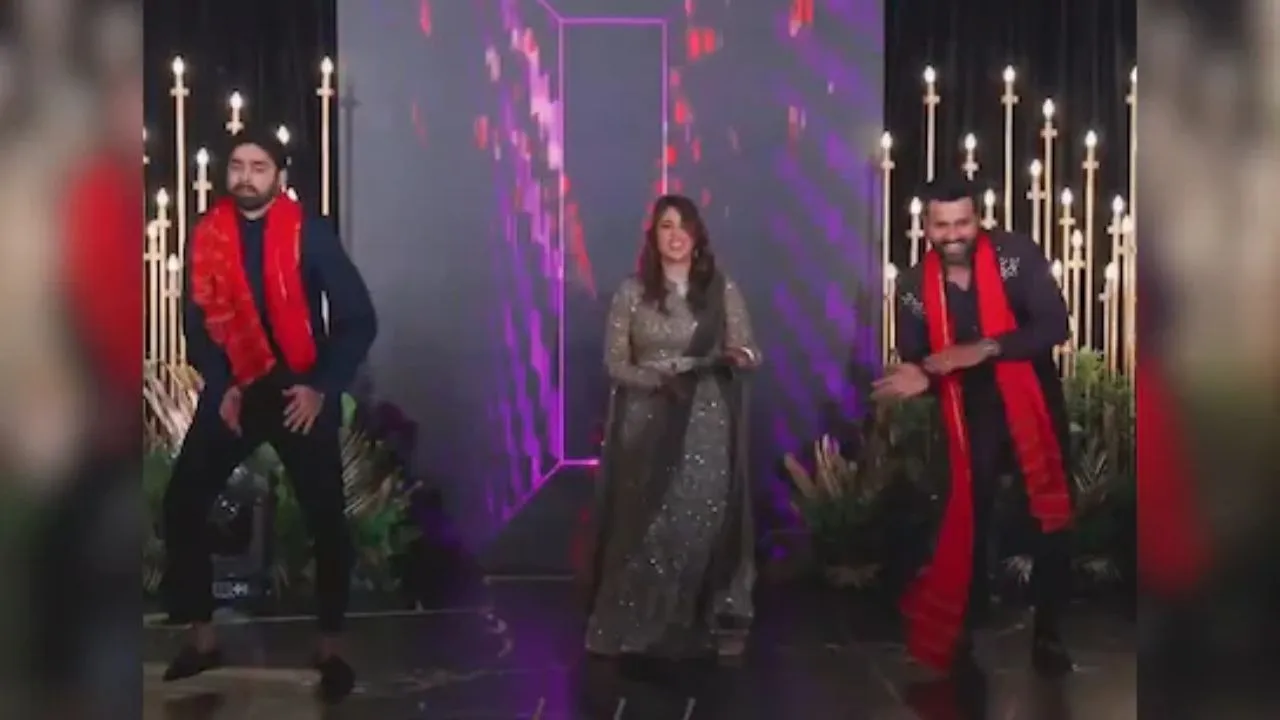 rohit sharma dance video viral from his brother engagement engagement