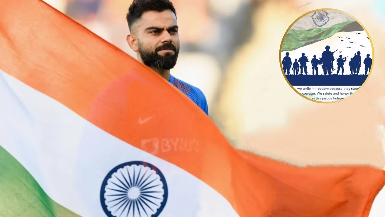 virat kohli share post on independence day 15 august