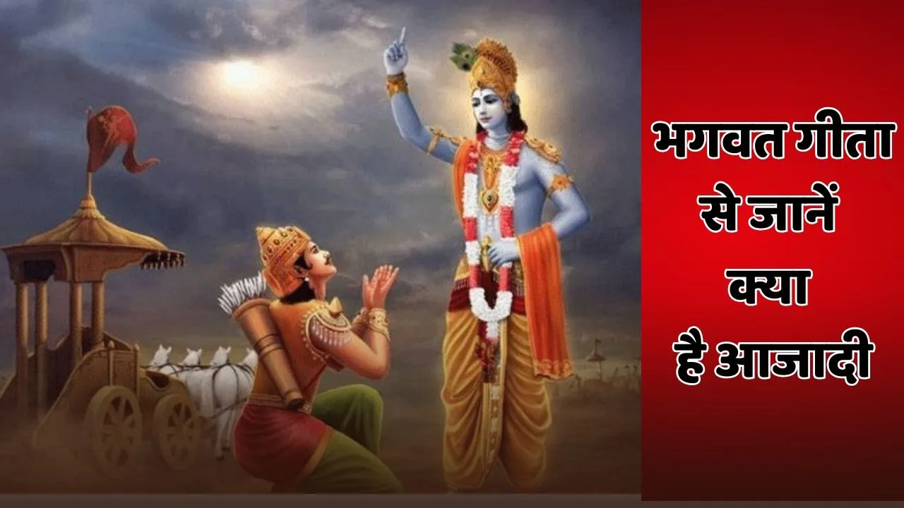 what is the meaning of freedom in bhagavad gita in hindi