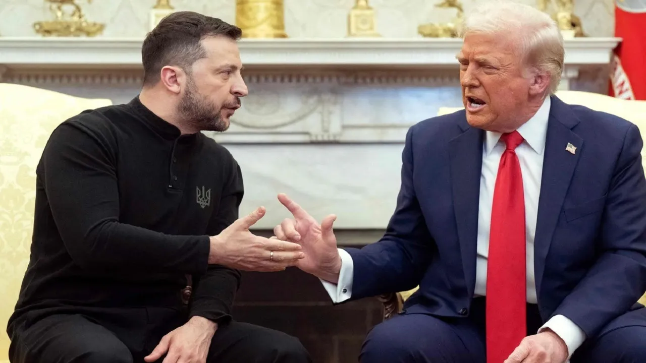 Donald Trump and Volodymyr Zelensky