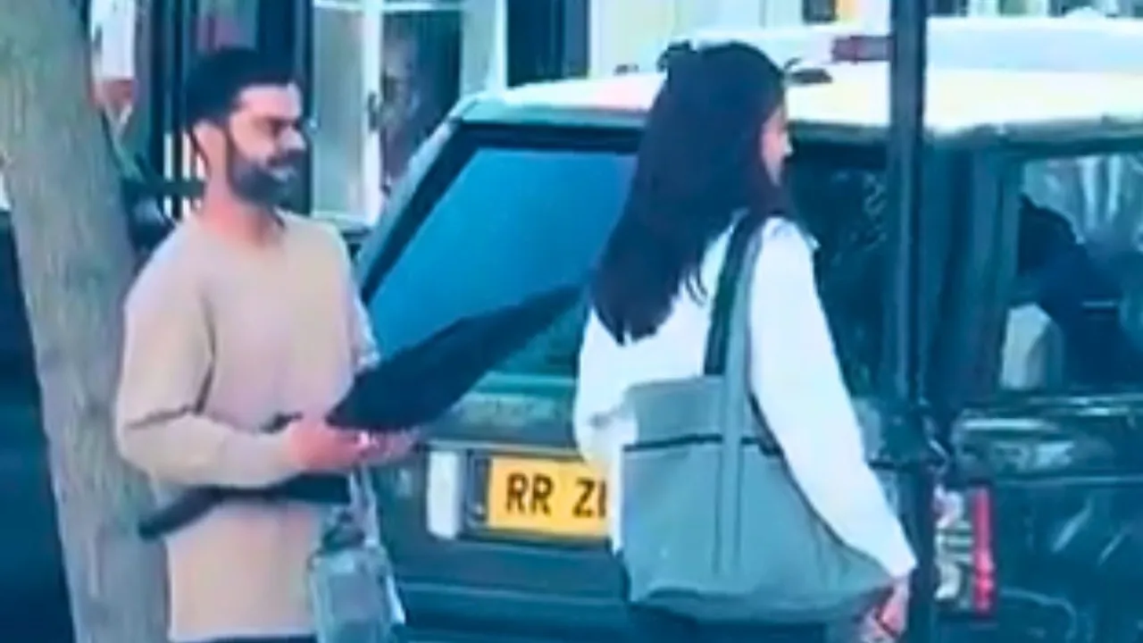 Virat Kohli Anushka Sharma interacted with a fan on the streets of London Video surfaces