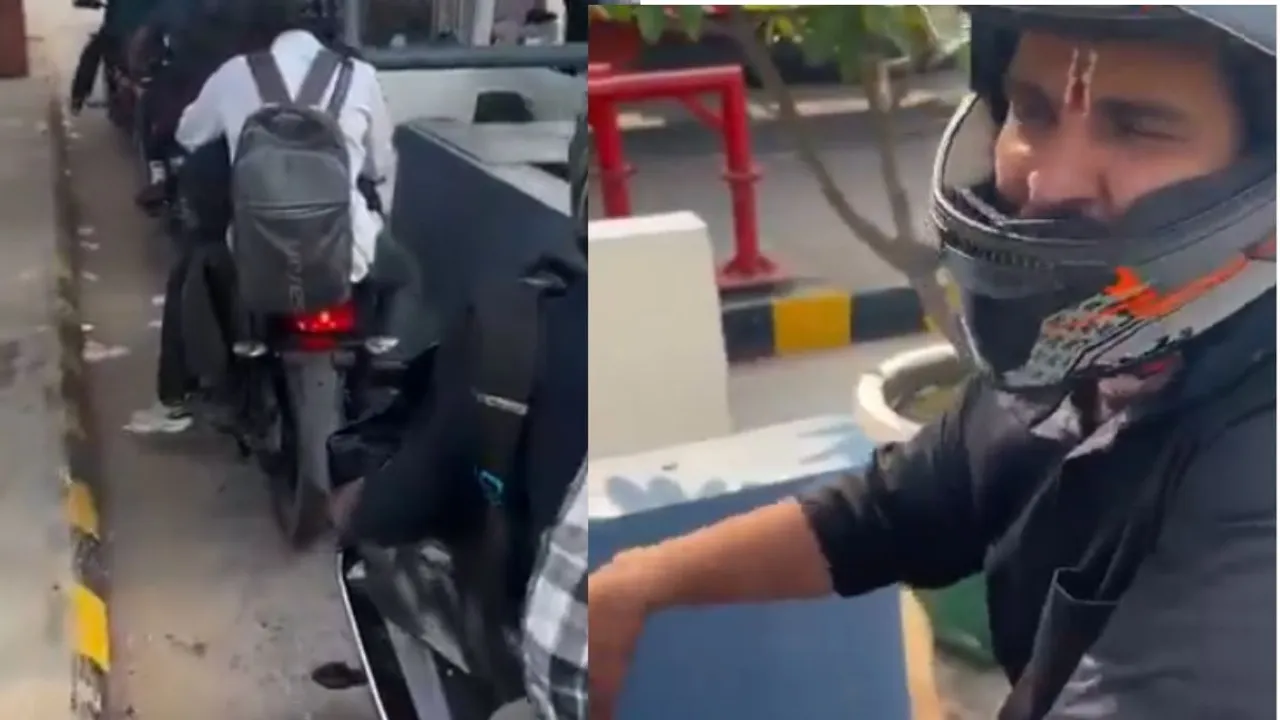 bike toll viral video