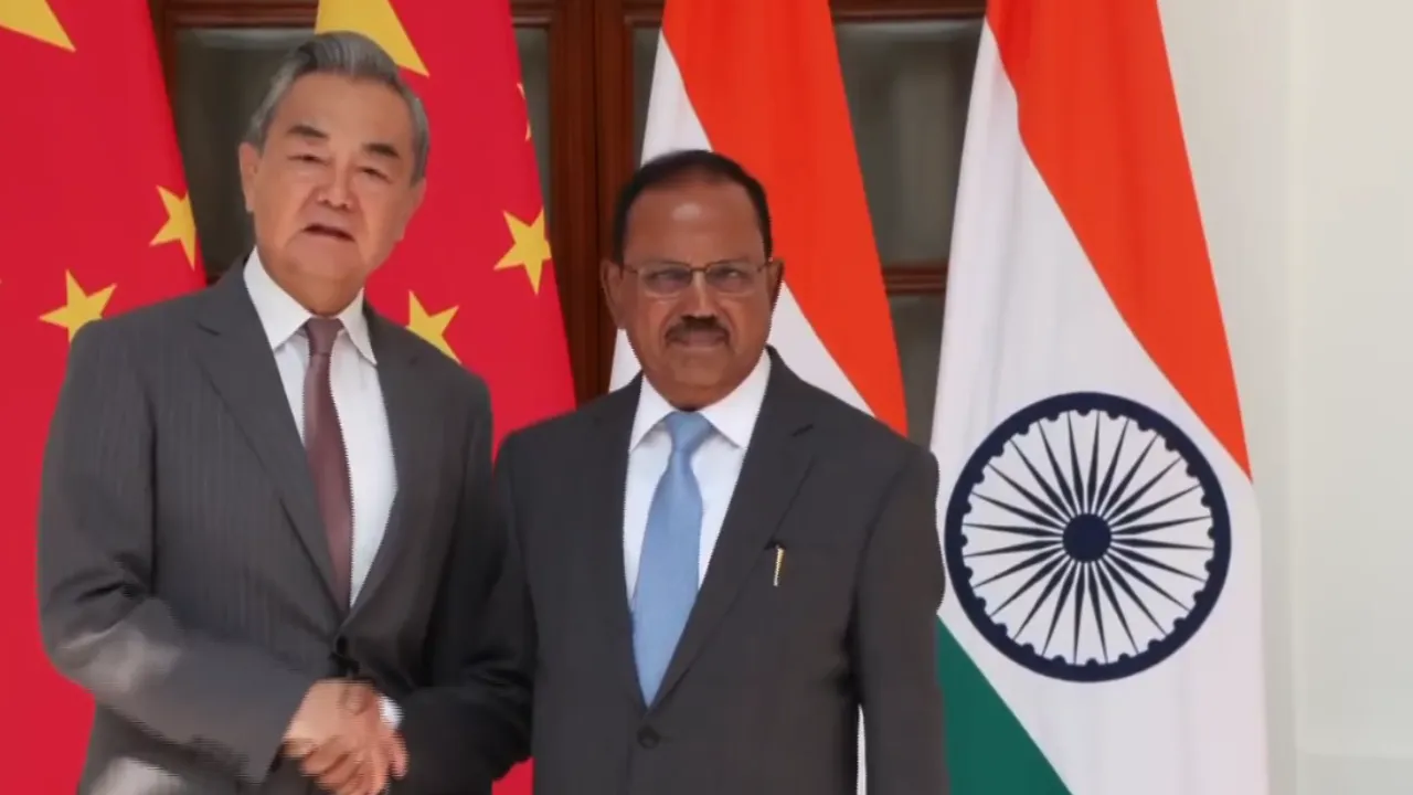 Chinese Foreign Minister meets NSA Ajit Doval in Hyderabad House