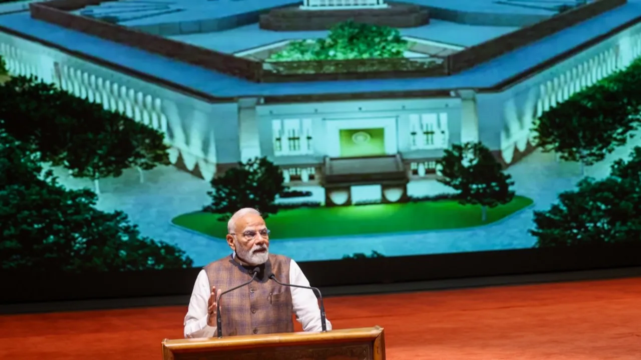 PM Modi Slams Congress on Indus water treaty in NDA Parliamentary Meeting