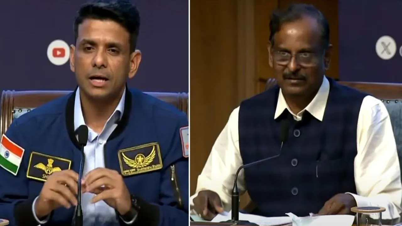 Shubhanshu Shukla press Conference after returning from ISS Axiom Mission 4 Gaganyaan Mission