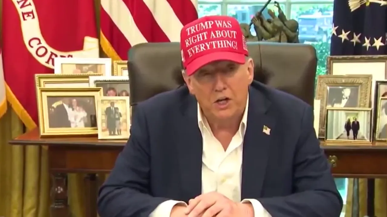 Donald Trump again Claims about India Pak Ceasefire and wear special Cap Trump Was Right about everything