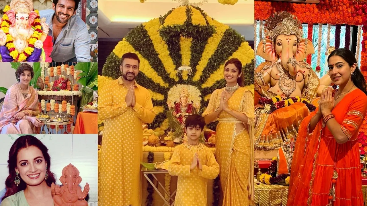 Ganesh Chaturthi 2025 jackie shroff to kartik aaryan shilpa shetty these Bollywood Stars Celebrated