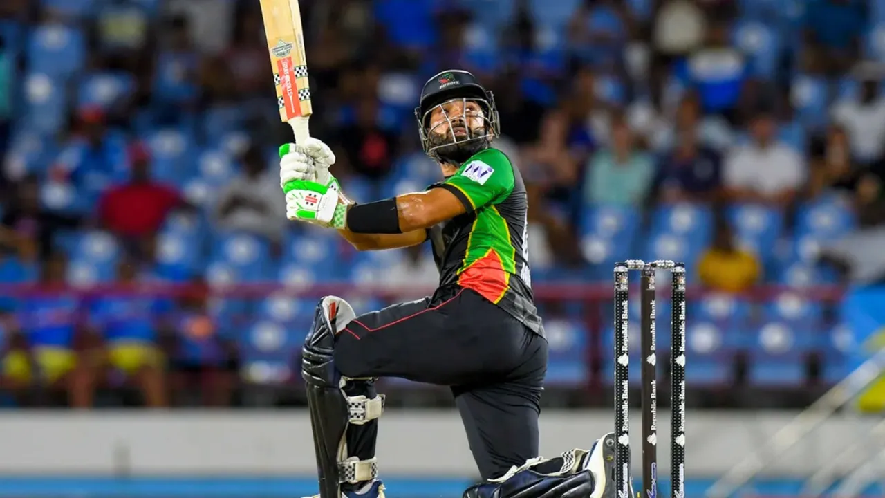 Pakistans Mohammad Rizwan finally put a show in the cpl with his 41 balls 60 runs