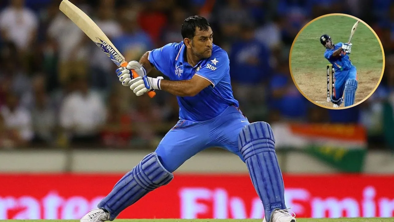 ms dhoni bat