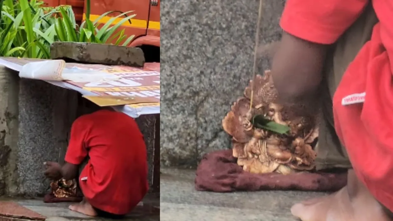 viral ganesh puja video