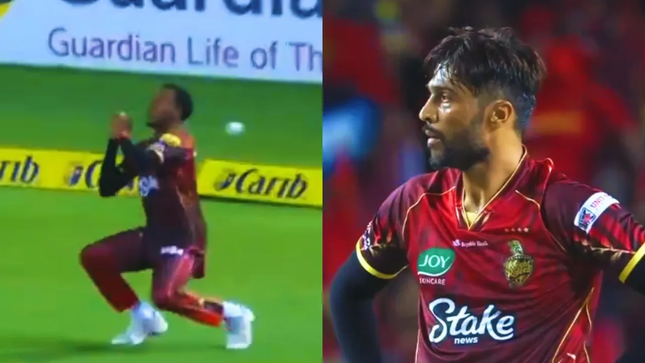 fielder drops a sitter mohammad amir lost his calm during cpl as a video goes viral