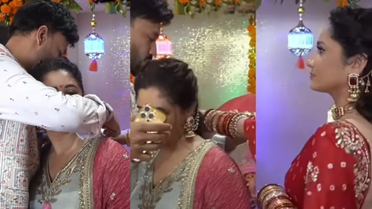 Vicky Jain did such thing with Rashmi Desai Ankita Lokhande got angry after seeing it video viral