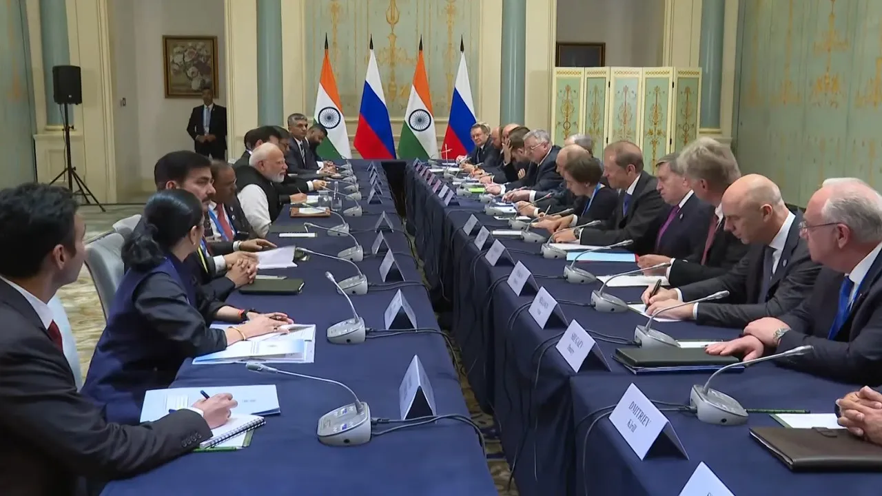 PM Modi holds bilateral meeting with Russian President Vladimir Putin