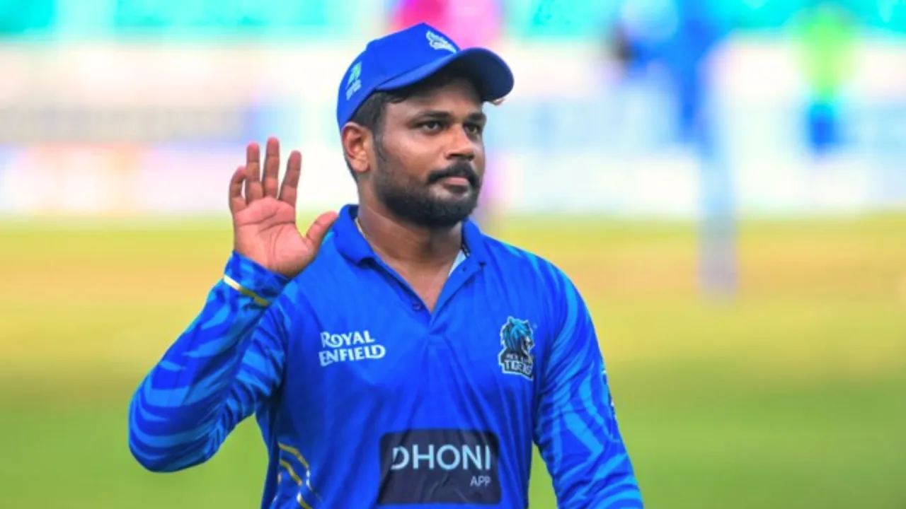 Sanju Samson led his team to victory by brilliant fielding in kerala cricket league