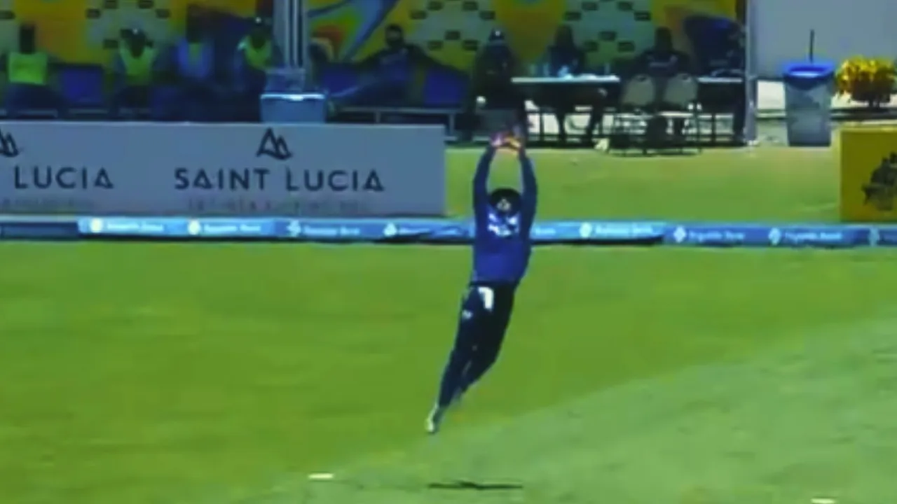 Tim David took an amazing catch in the cpl 2025 as a video surfaces on the x