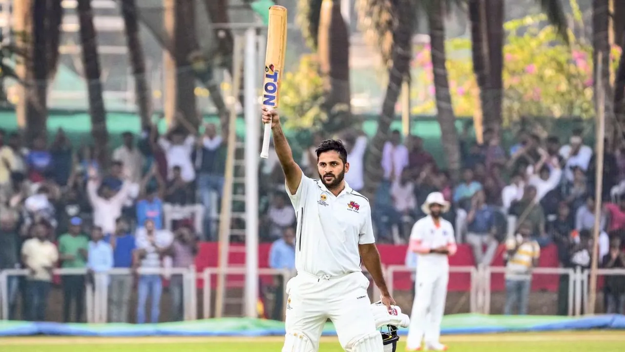 Shardul Thakur swings his bat in Duleep Trophy semi finals scored 64 runs for west zone