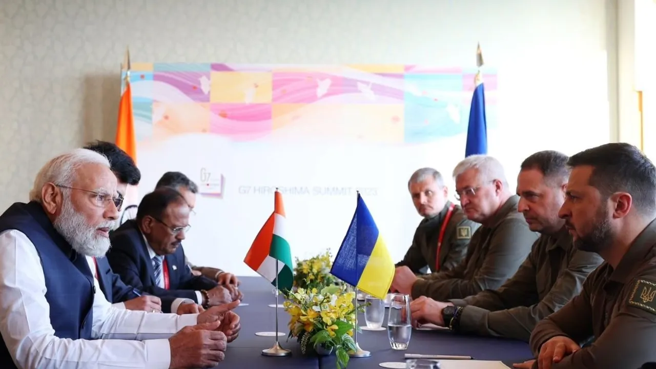ukrainian volodymyr zelensky and pm modi
