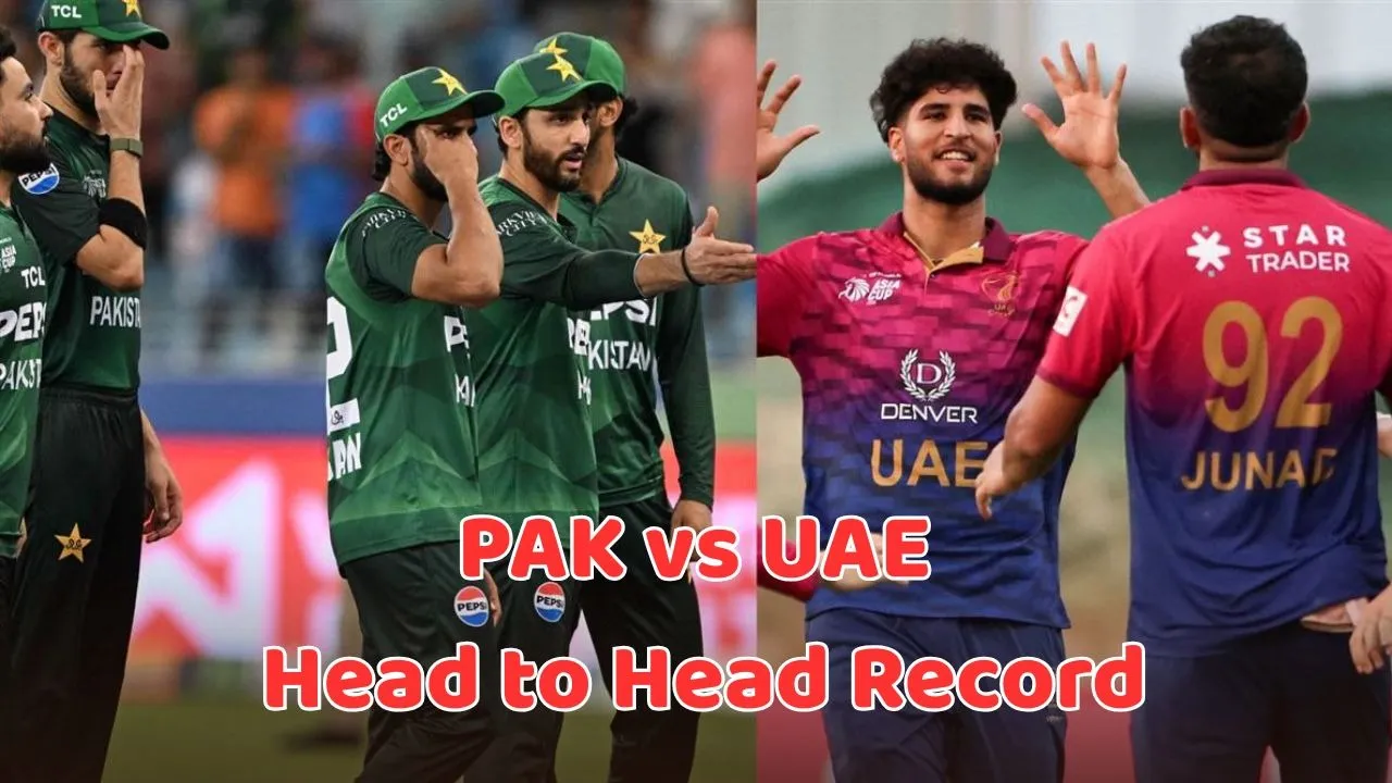 Pak vs uae head to head record in ASIA CUP