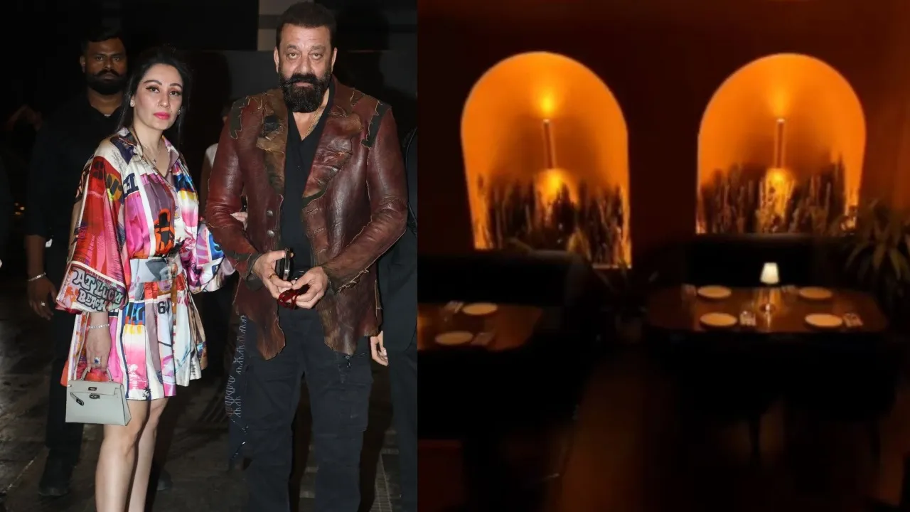 Sanjay dutt restaurant launched actor wife Maanayata Dutt stylish look viral on social media