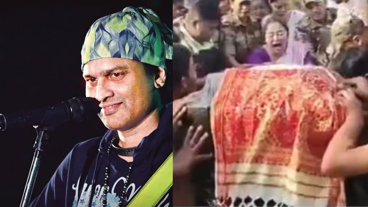 singer Zubeen Garg wife inconsolable after seeing husband dead body video viral