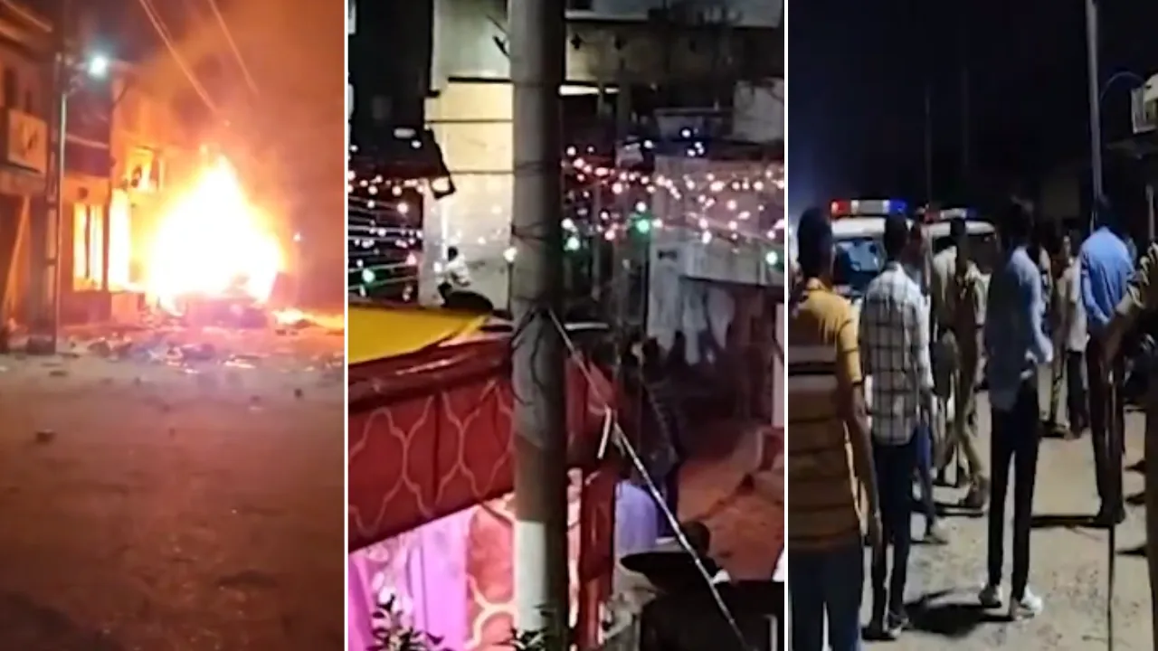 Attack in Navratri Garba of Gujarat news in hindi