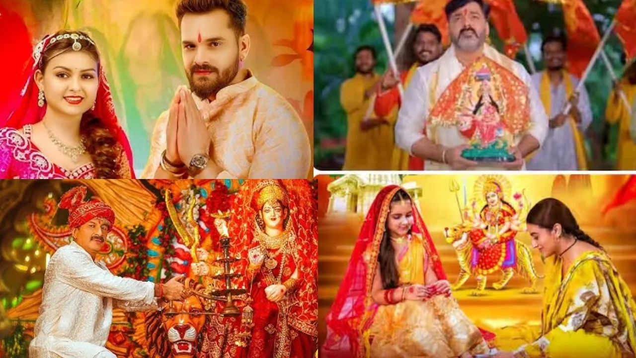 Bhojpuri navratri latest song pawan singh manoj tiwari akshara singh khesari lal yadav