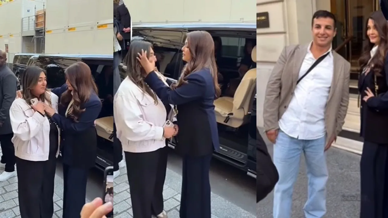 Aishwarya Rai bachchan hugged crying women actress won hearts video viral