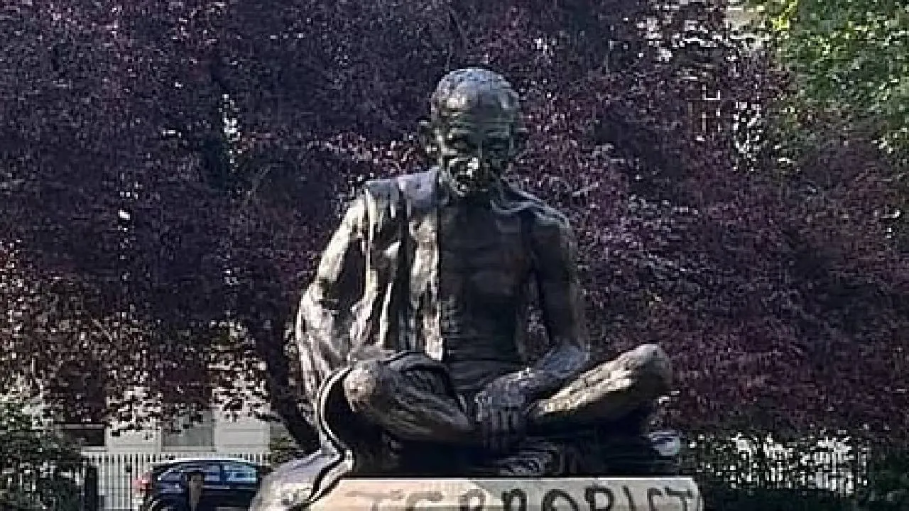 Mahatma Gandhi Statue Vandalised in Britain