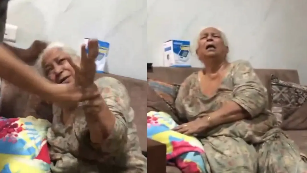 Viral News old women beaten