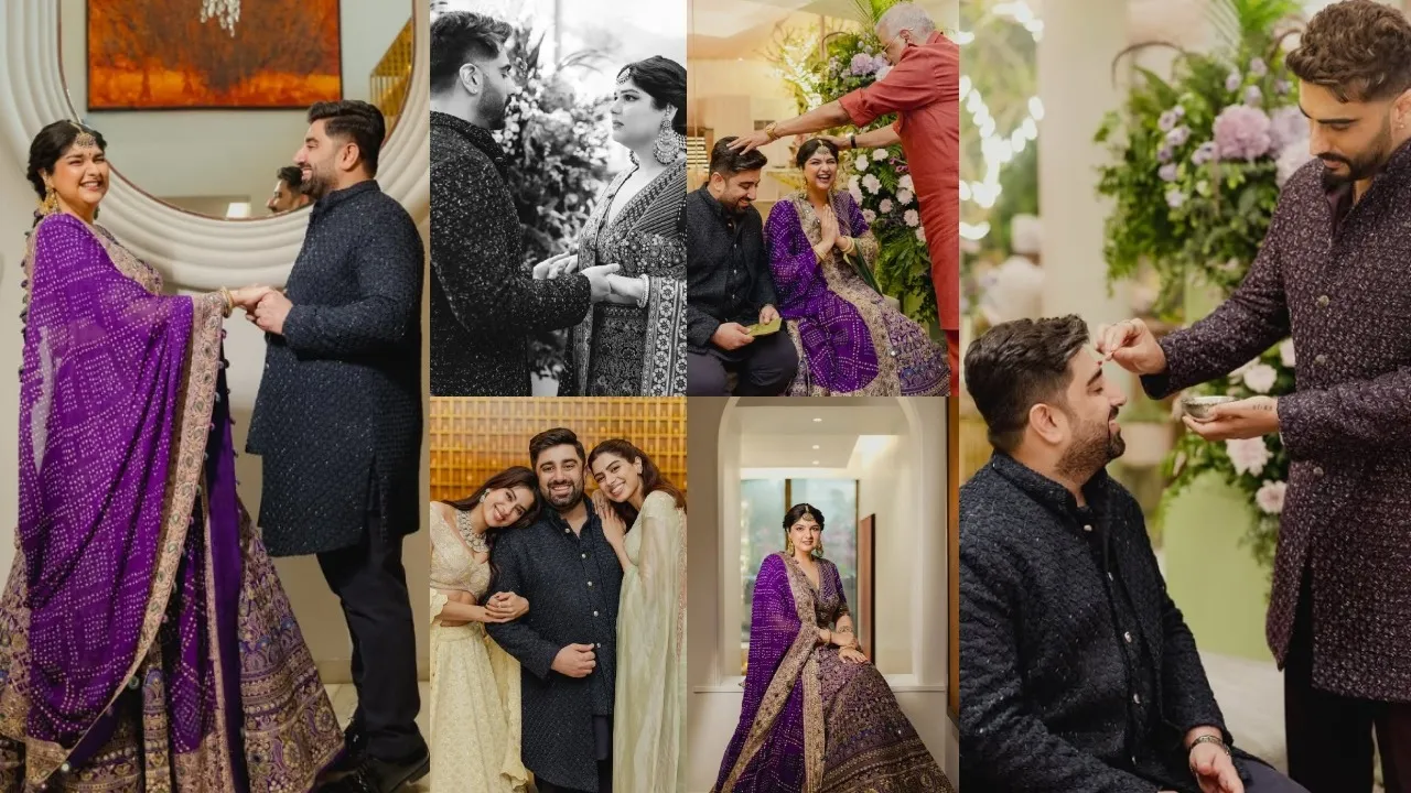 Anshula Kapoor shared engagement photos with rohan Thakkar Arjun Kapoor became emotional Khushi and
